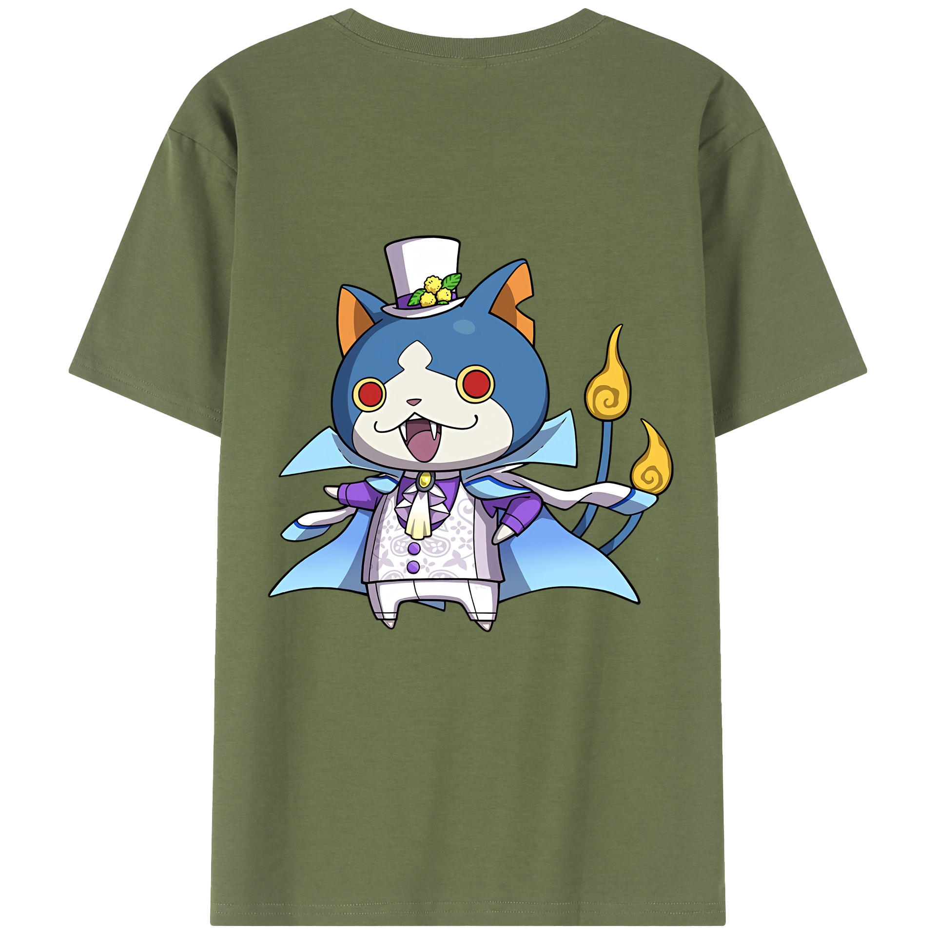 （画像用） 妖怪ウォッチ Yo-kai Watch 綿100％半袖Tシャツ（背面プリント）
